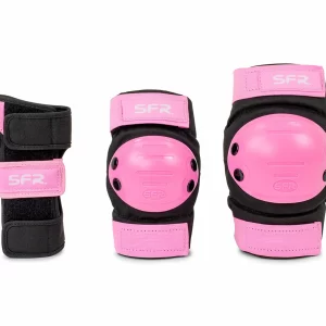 SFR Essentials Triple Pad Set Junior Rosa – Schwarz 6